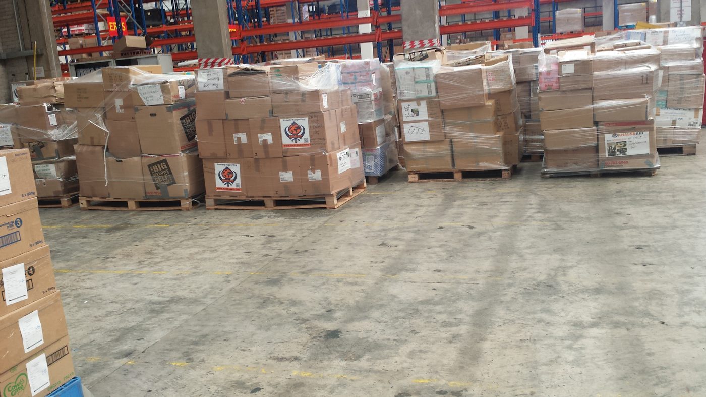 Humanitarian cargo prepared for Nepal